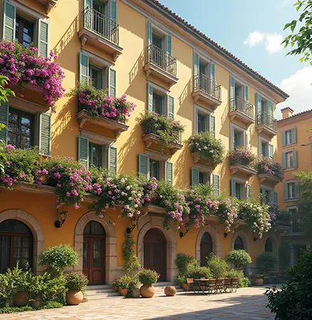 Balcones floridos en Madrid