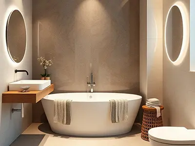 Muebles de baño grandes y pequeños, elegantes y con estilo