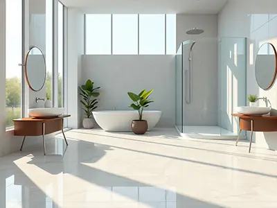 Reforma y cambio de suelo en baño en Madrid